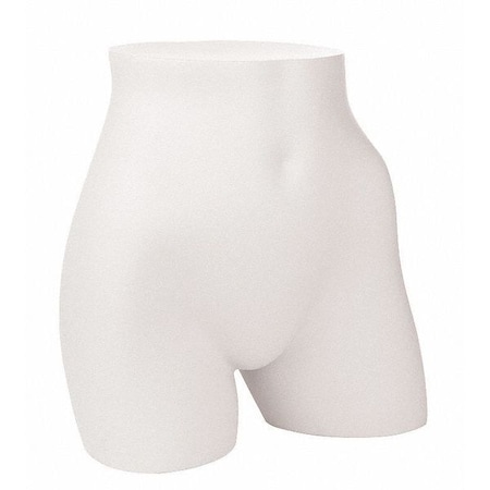 Econoco Mondo Mannequins Female Full Round Butt Hip Form, White TOR-2W109