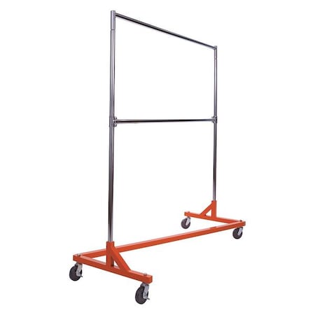 Econoco Z-Rack Orange Base, with Add-On Bar RZK8RNGDH