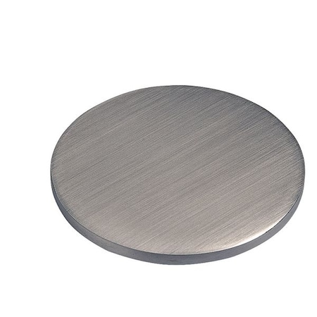 Econoco Mondo Mannequins Flat Neck Block for Torso Forms, Satin Chrome, PK16 SCNB15