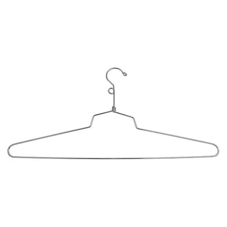 Econoco Shirt Hanger, Metal, 19", Loop Hook, PK100 SLD/19-LH