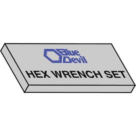 Blue Devil Made In Usa SAE L-Shape Hex Key Standard Hex Key Set, 5/64 ...