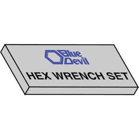 American Sockets SAE L-Shape Hex Key Standard Hex Key Set, 1/16"-5/8" Tip Size, 6 PK 15BD