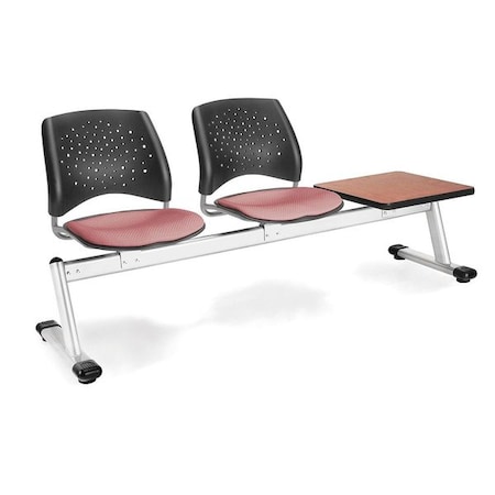 Ofm Beam Seating W/ 2 Seats, 1Tbl, Crlpk, Chr 323T-2208-CHRY
