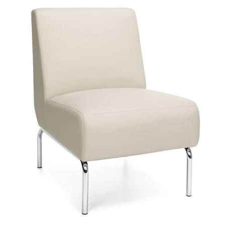 Ofm Armless Lnge Chr W Crm Pu Back Seat W Ch 3000-PU609