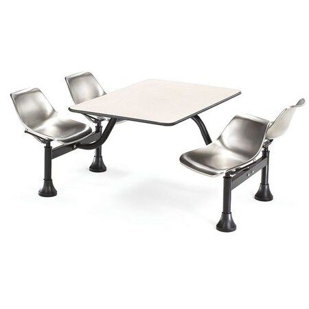 Ofm Bg Cluster Table W/ SS Seats, 24"x48" 1002-SS-BGNB