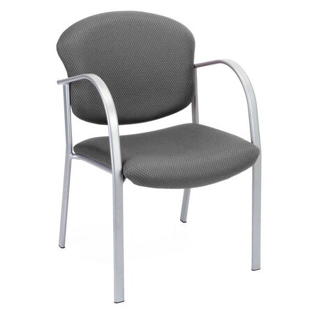 Ofm Guest/Reception Chair, 25-3/4"L33-1/4"H, Fixed, DanbelleSeries 414-13-GRAPHITE