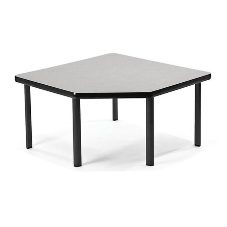 Ofm Corner Table, 30"x30", Black Legs, Gry ET3030-GRY-BLG