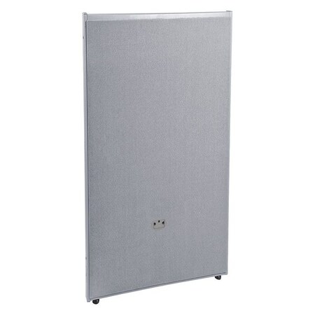 Ofm Floor Panel, 2" D X 47" H, Gray, vinyl P4725-GF-GV