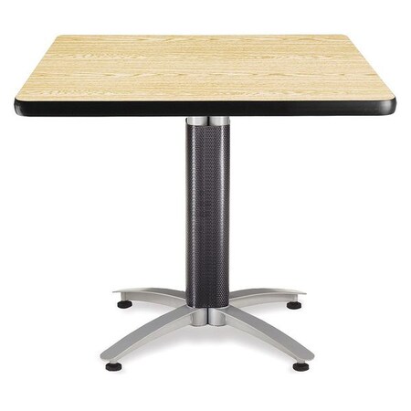 Ofm Mesh Base Square 36 ", Table, Oak KMT36SQ-OAK
