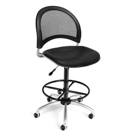 Ofm Moon Swivel Chair, Vinyl Seat, Blk Wdkit 336-VAM-DK-606