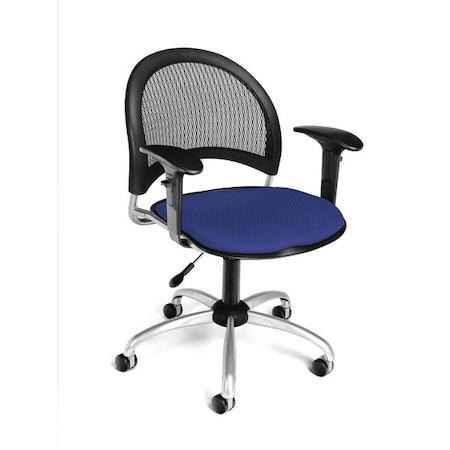 Ofm Moon Swivel Chair, Royal Blue 336-AA3-2210