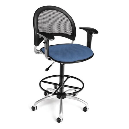Ofm Moon Swivel Chair, Cornflower Blue 336-AA3-DK-2206