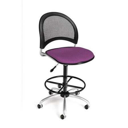 Ofm Moon Swivel Chair, Plum 336-DK-2214