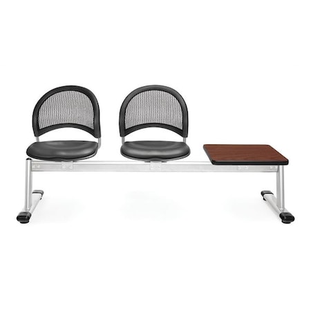 Ofm Moon3 Beamseat W/2Seat/1Table, Vam, Chrc 333T-VAM-604-CH