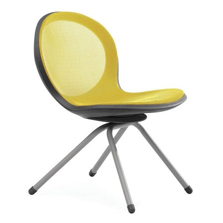Ofm Net 4 Legged Base Chair, Yellow N202-YELLOW