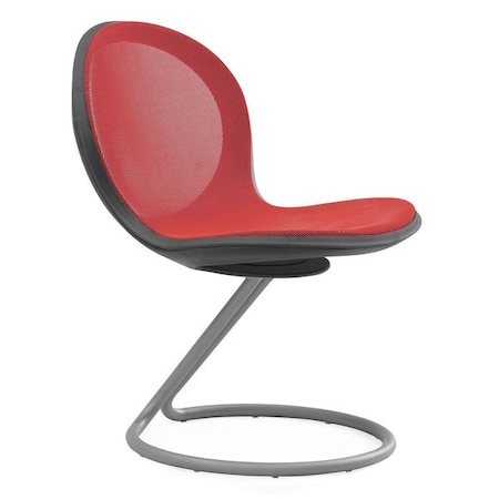 Ofm Net Circular Base Chair, Red N201-RED