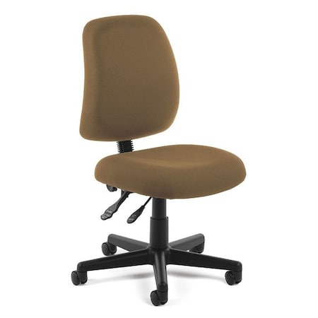 Ofm Task Chairs, 18-1/4" to 22-1/2" Height, No Arms, Taupe 118-2-806