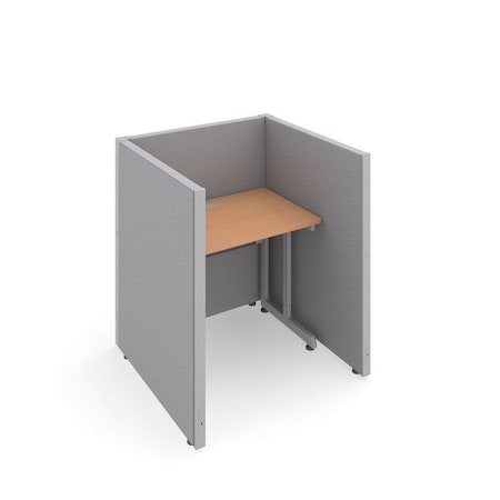 Ofm 39-1/4" D, 47" H, Gray/Maple, vinyl T1X1-4737-VGGM