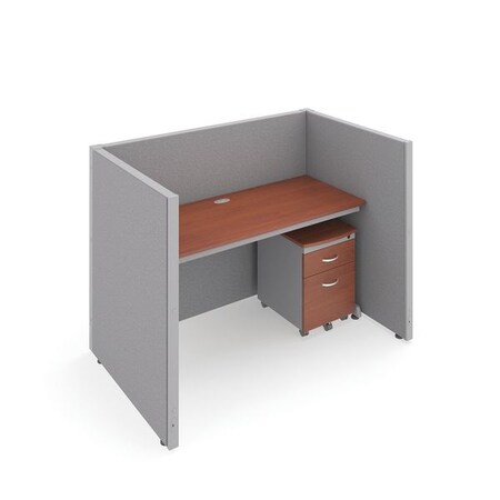 Ofm 39-1/4" D, 47" H, Gray/Cherry, vinyl T1X1-4760-VGGC