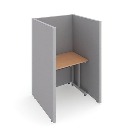 Ofm 39-1/4" D, 63" H, Gray/Maple, vinyl T1X1-6337-VGGM