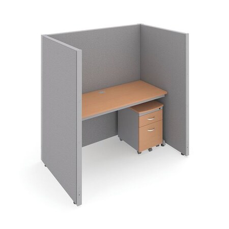 Ofm 39-1/4" D, 63" H, Gray/Maple, vinyl T1X1-6360-VGGM