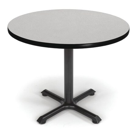 Ofm Multipurpose Table, 36" D, 29-1/2" H, Gray Nebula, Laminate XT36RD-GRYNB