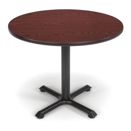 Ofm Multipurpose Table, 36" D, 29-1/2" H, Mahogany, Laminate XT36RD-MHGY