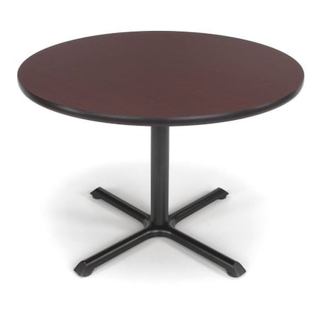Ofm Multipurpose Table, 42" D, 29-1/2" H, Mahogany, Honeycomb Core Laminate XT42RD-MHGY