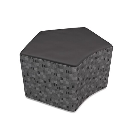 Ofm 26" D, 17-3/4" H, Black, Polyurethane 55-PU606-NCKL