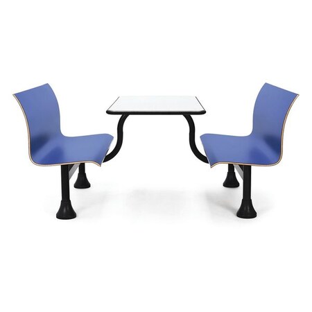 Ofm Middle Bench, 48"L39-1/2"H, RetroSeries 1007M-BLUE