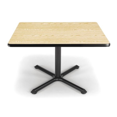Ofm Multipurpose Table, 36" D, 29-1/2" H, Oak, Laminate XT36SQ-OAK