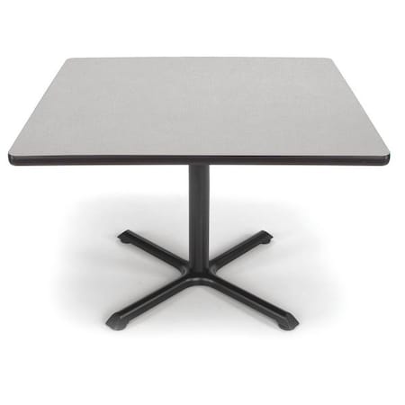 Ofm Multipurpose Table, 42" D, 29-1/2" H, Gray Nebula, Honeycomb Core Laminate XT42SQ-GRYNB