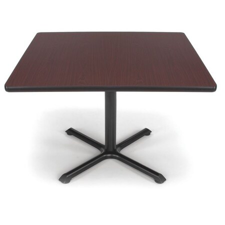 Ofm Multipurpose Table, 42" D, 29-1/2" H, Mahogany, Honeycomb Core Laminate XT42SQ-MHGY