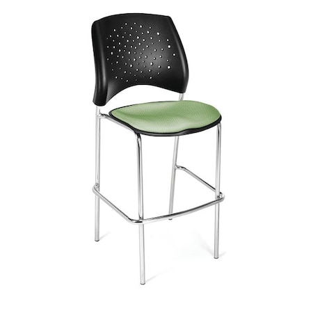 Ofm Star Cafe Height Chair, 23" D, 45-3/4" H, Sage Green, Plastic 328C-2PK-2207
