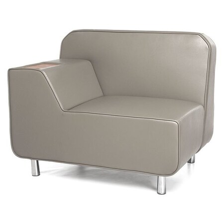 Ofm Accent Chair, 29-1/2" x 33", Upholstery Color: Taupe 5000R-TAU-BZ