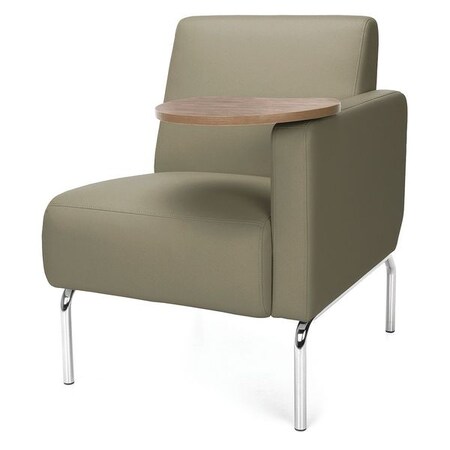 Ofm Lounge Chair, 29"L33"H, Left with Tablet, TriumphSeries 3001LT-PU607-BZ