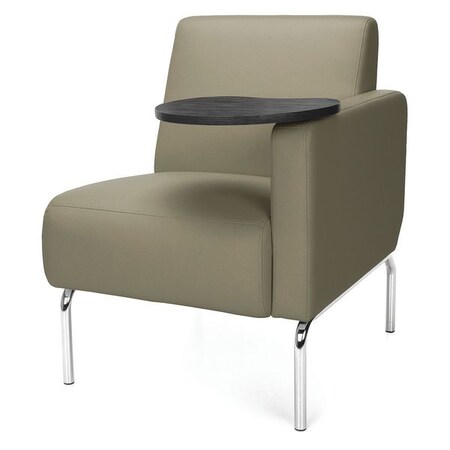 Ofm Lounge Chair, 29"L33"H, Left with Tablet, TriumphSeries 3001LT-PU607-TG