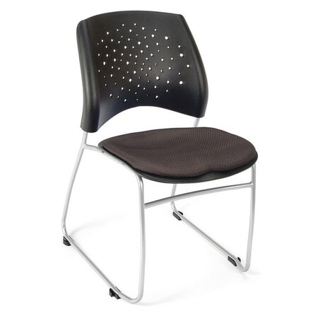 Ofm Four Pack Star Stack Chair, Slate Gray 325-4PK-2213