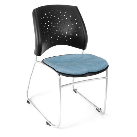 Ofm Four Pack Star Stack Chair, Cornflower 325-4PK-2206