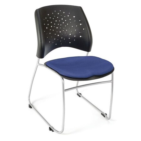 Ofm Four Pack Star Stack Chair, Royal Blue 325-4PK-2210