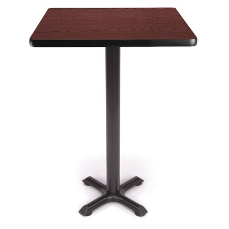 Ofm Square Cafe, 23-3/4" D, 41-1/4" H, Mahogany, Laminate XTC24SQ-MHGY