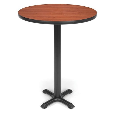 Ofm Round Cafe, 30" D, 41-1/4" H, Cherry, Laminate XTC30RD-CHY