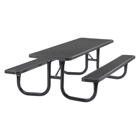 ULTRASITE Park Rectangular Table, Portable, 6ft, Blue 238-V6-BLUE