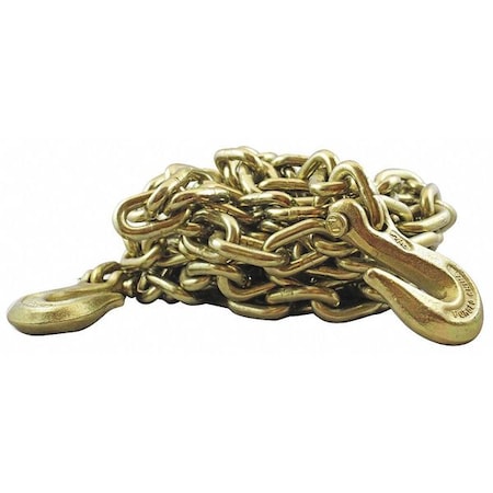 Indusco Chain, 3/8"x 20ft, Hi Test Log, w/Grab Hks 23100376