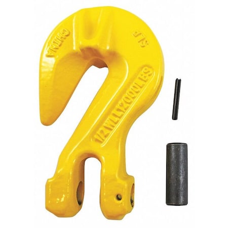 Indusco Hook, 3/8", Clevis, Grab, Gr, 70 Transport 47400126