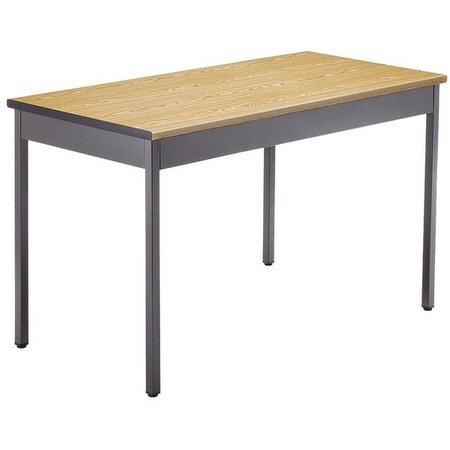 Ofm Utility Table 24" D X 30" H, Oak, Laminate UT2448-OAK