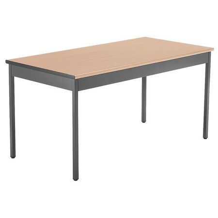 Ofm Utility Table 30" D X 30" H, Maple, Laminate UT3060-MPL