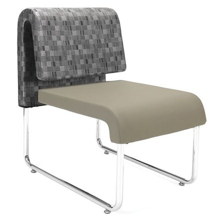 Ofm Lounge Chair, 28-1/4"L31"H, UnoSeries 420-2PK-NCKL-607