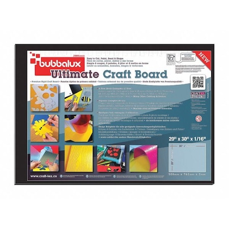 Floortex CraftTex Black Pack of 2 Bubbalux - 20" x 30" FCBU2030BK2