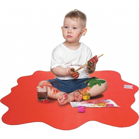 Floortex Floortex Red Multi-Purpose Mat for Hard Floors - 40" x 40" FC124040PRV